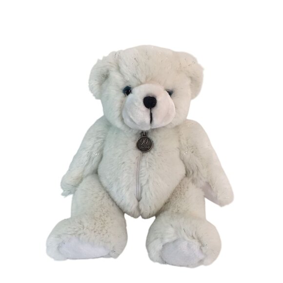 Ben Bridge Other - Ben Bridge Benny Bear 16 XVI Plush 8" White Silver Sparkle Stuffed Toy Vtg 2002